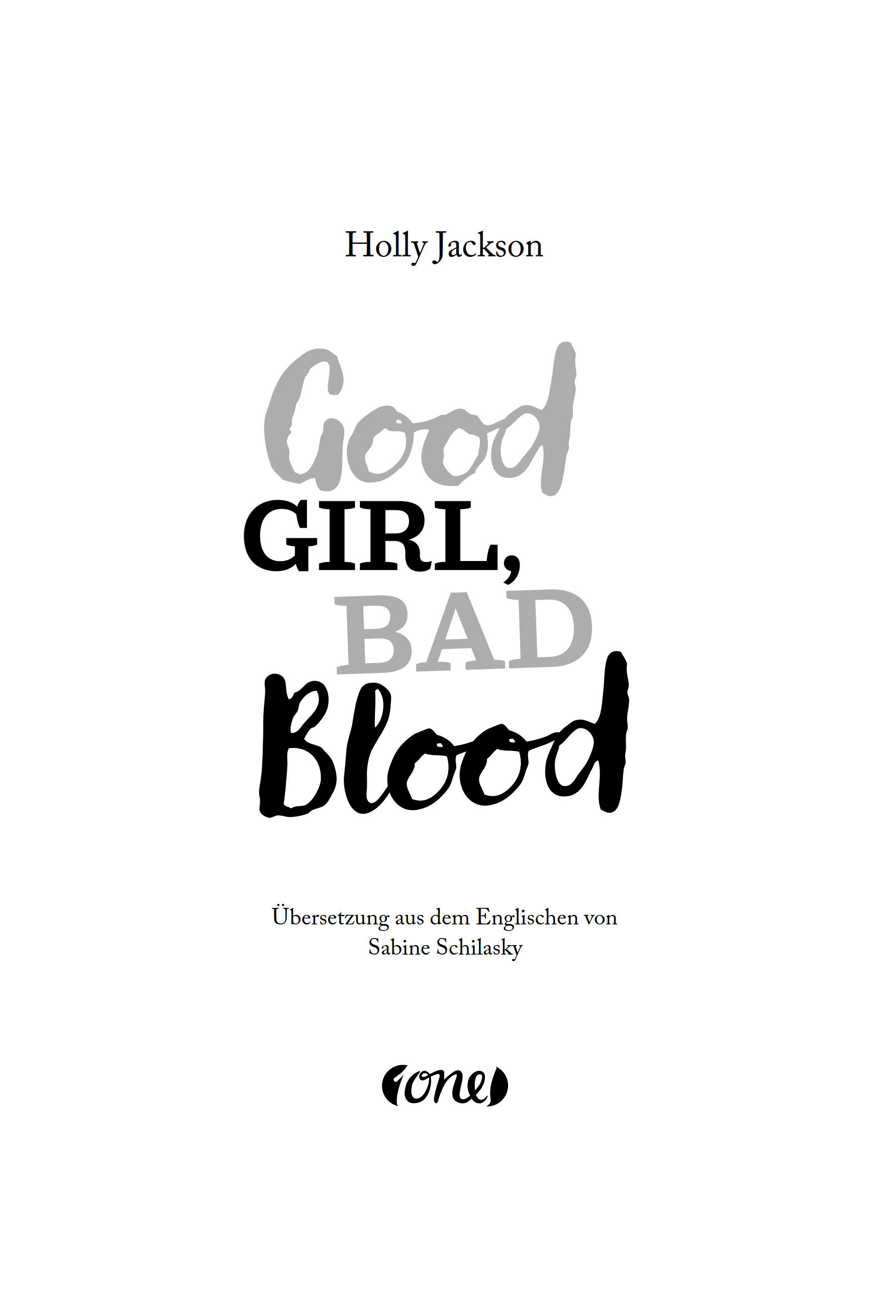 Produktbild: Good Girl, Bad Blood (9783846602461 )